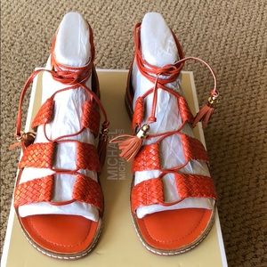 Michael Kors gladiator sandals. Original box